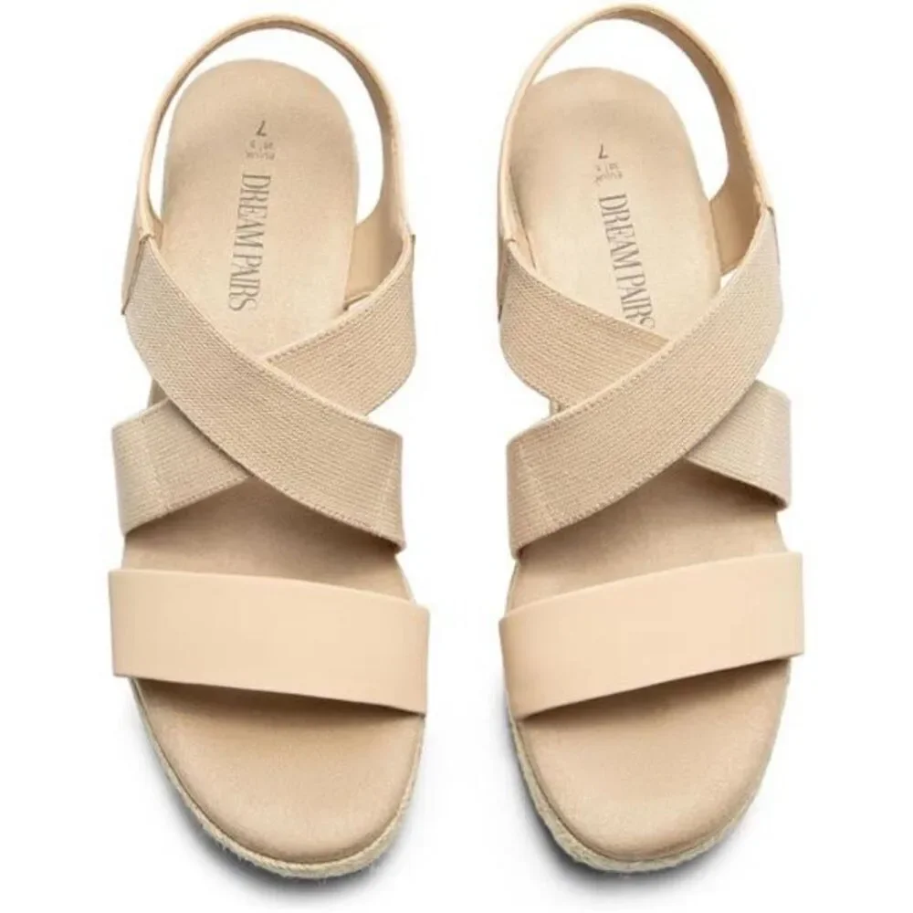 DREAM PAIRS Platform Espadrilles Wedge Sandals